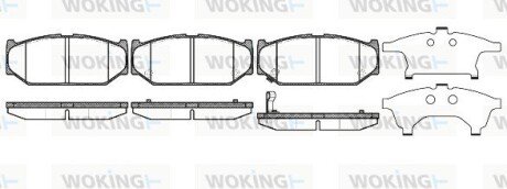 Колодки гальмівні WOKING P12813.11