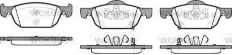 Колодки тормозные диск. перед. (Remsa) Honda Accord 08>15 / Civic 12> WOKING P12843.02