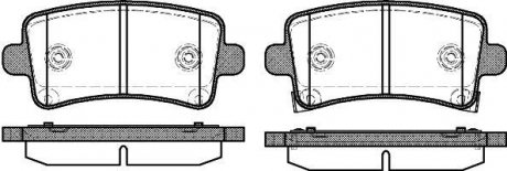 Гальмівні колодки задні Opel Insignia 08- (TRW) WOKING P1288304 (фото 1)