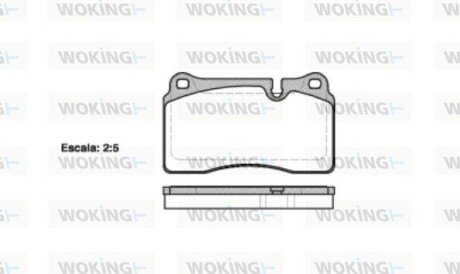 Колодки гальмівні WOKING P13003.10