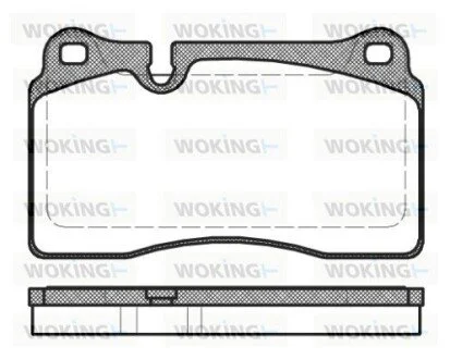 Колодки тормозные диск. перед. WOKING P13003.30