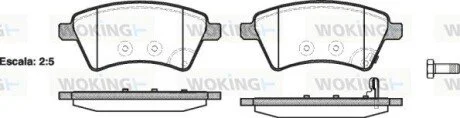 Гальмівні колодки перед Suzuki SX4 04> WOKING P13153.01