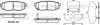 Колодки тормозные дисковые Subaru Forester 13&gt; / Legasy, Outback 09&gt; / Tribeca WOKING P13283.01 (фото 1)