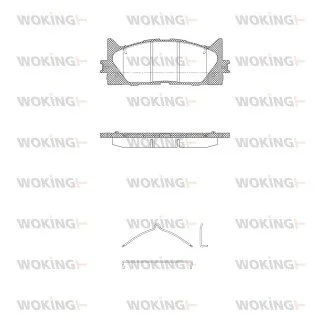 Колодки тормозные диск. перед. WOKING P13333.00