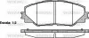 Колодки тормозные дисковые передние Toyota Auris 1.33 06-12,Toyota Auris 1.4 06- P1334300