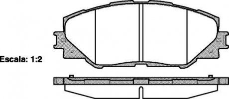 Колодки тормозные дисковые передние Toyota Auris 1.33 06-12,Toyota Auris 1.4 06- WOKING P1334300