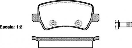 Гальмівні колодки зад. Ford Galaxy/S-Max 06-15 (TRW) WOKING P1336300 (фото 1)