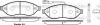 Колодки тормозные дисковые передние Citroen Jumper 2.2 06-,Citroen Jumper 3.0 06 WOKING P1337301 (фото 1)