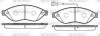 Колодки тормозные дисковые передние Citroen Jumper 2.2 06-,Citroen Jumper 3.0 06 WOKING P1337312 (фото 1)