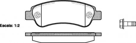 Колодки тормозные дисковые задние Citroen Jumper 2.2 06-,Citroen Jumper 3.0 06- WOKING P1338300 (фото 1)