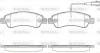 Колодки тормозные дисковые задние Citroen Jumper 2.0 06-,Citroen Jumper 2.2 06- P1338302