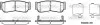Колодки тормозные дисковые задние Hyundai H-1 cargo 2.5 08-,Hyundai H-1 travel 2 WOKING P1339302 (фото 1)