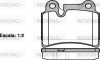 Колодки тормозные дисковые VW Touareg I / задн Brembo ver. (P13403.00) WOKING P1340300