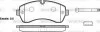Колодки тормозные дисковые передние Mercedes-benz Sprinter 46-t 3.0 06-,Mercedes WOKING P1343300 (фото 1)