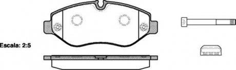 Колодки тормозные дисковые передние Mercedes-benz M-class (w166) 3.0 11-,Mercede WOKING P1345300