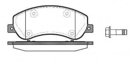 Колодки тормозные дисковые VW Amarok 10> / перед WOKING P13503.00 (фото 1)