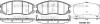 Гальмівні колодки перед. Chevrolet Captiva 06- (akebono) P1361312