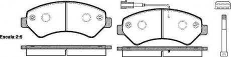 Колодки тормозные дисковые передние Citroen Jumper 2.2 06-,Citroen Jumper 3.0 06 WOKING P1375301 (фото 1)