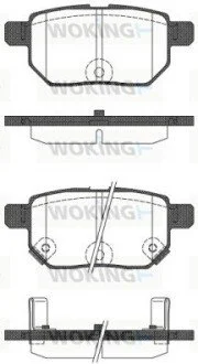 Колодки гальмівні диск. задн. (Remsa) Lexus Ct (zwa10_) 1.8 10-,Toyota Auris 1.8 06-12 (P13863.22) WOKING P1386322