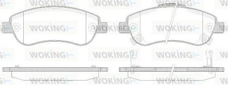 Гальмівні колодки перед. Honda CR-V 07- (bosch) WOKING P1389302