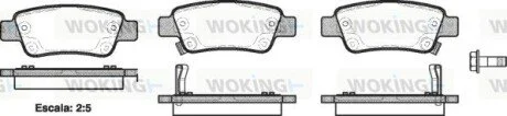 Гальмівні колодки зад. Honda CR-V 07- (bosch) WOKING P1390302