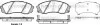 Колодки тормозные диск. перед. (пр-во Remsa) Hyundai H-1 08> / Carnival 06> (P13913.02) WOKING