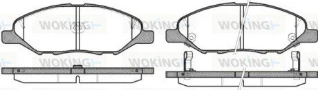 Колодки тормозные диск. перед. (Remsa) Nissan Micra 03>10, Note 06>12, Ti WOKING P13933.02
