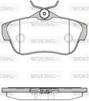 Колодки тормозные дисковые PSA Jumpy Expert II 07> / задн (P13993.00) WOKING P1399300