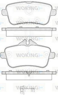 Колодки тормозные дисковые MB ML166 GLE166 GLS166 / задн WOKING P14033.00