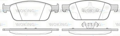 Колодки тормозные дисковые Ford Focus III Kuga II Tranzit Connect II / перед (P1 WOKING P14103.10
