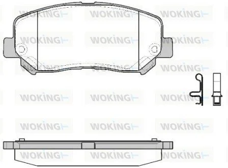Колодки гальмівні WOKING P1413322