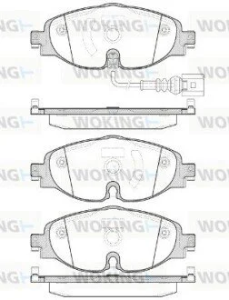 Колодки тормозные дисковые передние Audi A3 1.2 12-,Audi A3 1.4 12-,Audi A3 1.4 WOKING P1415301