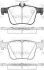 Гальмівні колодки задні Skoda Kodiaq/SuperB/VW Touran/Passat B8 14-/Golf/Seat/Audi A3 12-/Q3 18- WOKING P1416310 (фото 1)