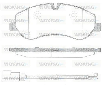 Колодки тормозные дисковые передние Ford Tourneo custom 2.2 12-,Ford Transit cus WOKING P1420302