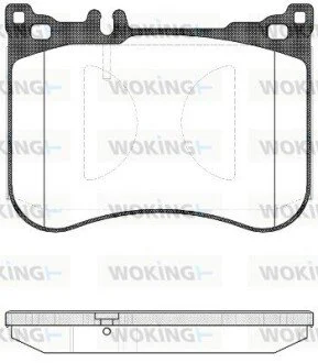 Колодки тормозные дисковые передние Mercedes-benz S-class 2.1 13-,Mercedes-benz WOKING P1434300