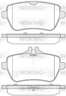 Колодки гальмівні WOKING P14353.00