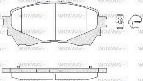Гальмівні колодки перед. Mazda 6 (18-21) WOKING P1438304