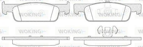 Колодки тормозные дисковые передние Dacia Logan ii 0.9 12-,Dacia Logan ii 1.2 12 WOKING P1440300