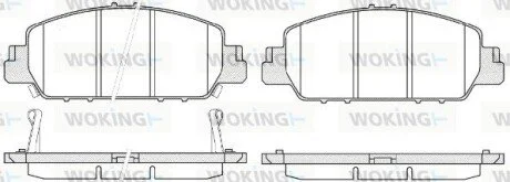 Колодки тормозные диск. перед. (Remsa) Honda HR-V 15> / Accord 3,5i 12> WOKING P14483.02