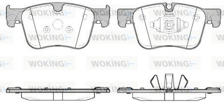 Гальмівні колодки WOKING P1460310