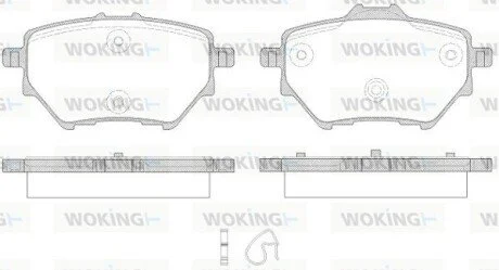 Гальмівні колодки WOKING P1462300
