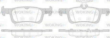 Гальмівні колодки WOKING P1463300