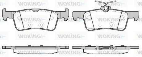 Колодки гальмівні WOKING P14633.20