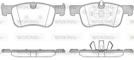 Колодки тормозные диск. перед. (Remsa) PSA C4 Picasso Grand Picasso 13> (P14803.00) WOKING P1480300