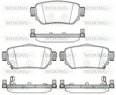 Гальмівні колодки зад. Nissan X-Trail/Qashqai II 13- (TRW) WOKING P14823.02