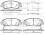 Гальмівні колодки перед. Hyundai i10 1.0-1.2 13- P14833.02