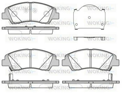 Гальмівні колодки перед. Hyundai i10 1.0-1.2 13- WOKING P14833.02