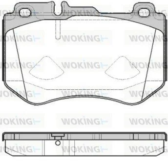 Колодки гальмівні WOKING P14913.00