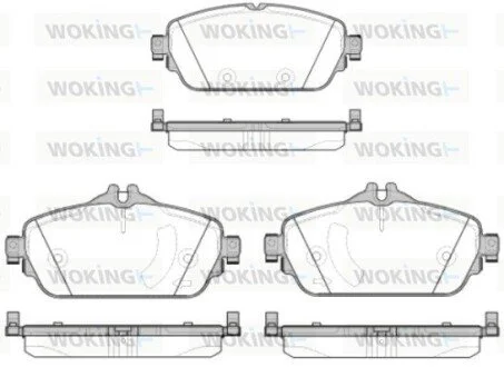 Колодки гальмівні диск. перед. (Remsa) Mercedes-benz C-class (w205) 1.6 13- (P14923.08) WOKING P1492308