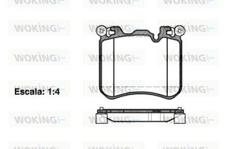 Колодки гальмівні WOKING P15133.00